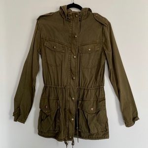 Talula Army Green Raincoat Jacket